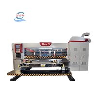 Machine automatique de fabrication de boîtes en carton ondulé avec impression flexo 3 couleurs