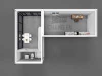 Maison conteneur détachable de conception nouvelle, qui peut être assemblée et transportée rapidement, maison modulaire préfabriquée moderne