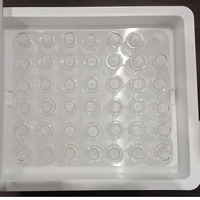 Seringues en verre à double chambre de qualité médicale supérieure avec tige de piston pour emballage