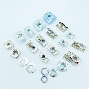 T <b>Bolt</b> Profile Fasteners M6 M8 M10 Nickel Plated Hex <b>Flange</b> Head For Aluminum Alloy Square Tube Industrial Use - Product Image 4