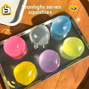 En gros, Jouet sensoriel anti-stress souple en forme de boule de gelée arc-en-ciel à l'huile de coco, pour le divertissement et le soulagement de l'anxiété, cadeau d'anniversaire - Product Image 1
