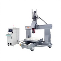 Centro de Mecanizado CNC Automático de 5 Ejes MM1212-5A, Equipo de Tallado y Fresado para Trabajar la Madera y Fabricación de Moldes 3D con 4 Años de Garantía