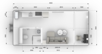 Maison flottante préfabriquée en aluminium, villa modulaire, bateau-maison pour les vacances, les hôtels et l'usage familial