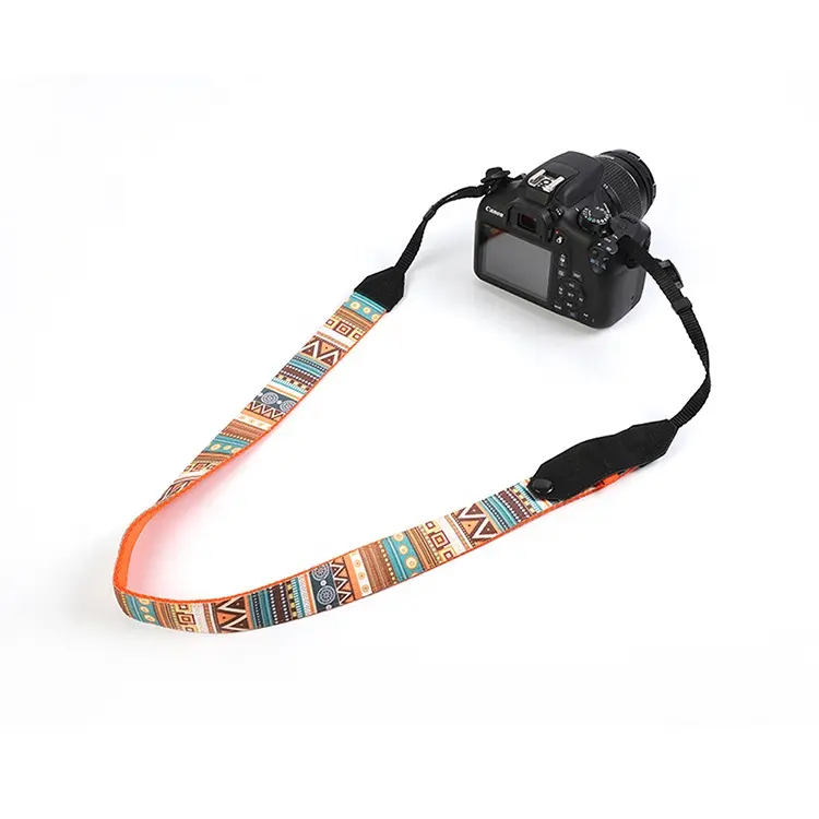 High Quality Polyester Dye Sublimation Printing Custom Camera Strap