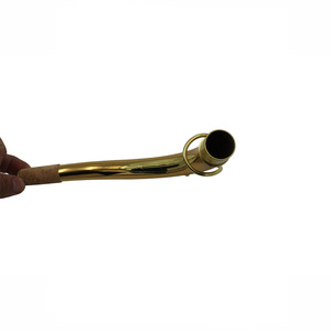 Col <span class=keywords><strong>de</strong></span> saxophone ténor SBA en cuivre importé, électrophorèse or foncé avec plaque ronde - Product Image 6