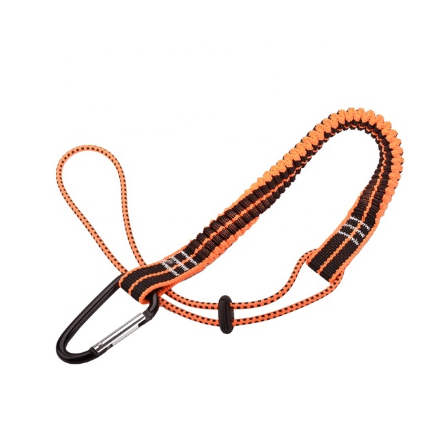 Coated Nylon Webbing Lanyard With Aluminum Carabiner, Tether Lanyard with Hook, Tool Lanyard for Hand Tools
