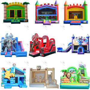 <span class=keywords><strong>Castillo</strong></span> <span class=keywords><strong>Inflable</strong></span> Comercial con Tobogán, Casa de Brinco Personalizada, Combo para Fiestas Infantiles, Alquiler para Jardín Exterior - Product Image 1