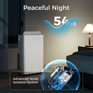 12000BTU <b>Portable</b> <b>AC</b> <b>Unit</b> with Remote Control 3 Fan Modes 24-Hour Cooling Dehumidifier Ventilating UK Plug for Room Application - Product Image 4