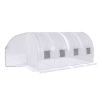 3.5x2x2m Poly Tunnel Jardin Marcher À Effet de Serre Utilisé Commercial Serres Serres En Plastique À Vendre