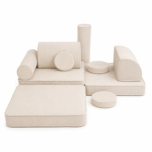 Ensemble de canapés modulaires pliables et inclinables pour salle de jeux, 10 pièces, en mousse, pour enfants, salon, école, matériaux certifiés non toxiques - Product Image 4