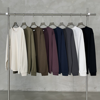 T-shirt basique minimaliste à manches longues, couleur menthe claire, dos ouvert, antibactérien, respirant, style streetwear, coupe oversize