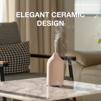 Diffuseur d'arômes électrique à ultrasons en céramique pour huiles essentielles à base d'eau, diffuseur de parfum pour la maison