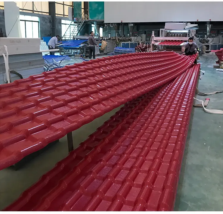 Cinese economico asa pvc tetto di plastica per la casa/materiali da costruzione ondulato asa foglio di pvc/Colombia APVC Spagnolo tetto di tegole