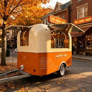 Food Truck <b>Trailer</b> Fully Equipped Concession Cart Mobile Ice Cream <b>Trailers</b> Commercial Cart Street Vending Carts - Product Image 4