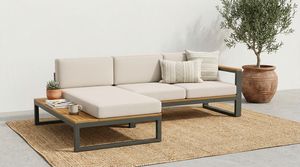 [BeNK] Nouveau design de canapés sectionnels en bois d'acacia en forme de L pour patio extérieur avec structure en acier, fabricant vietnamien - Product Image 5