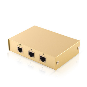 Conmutador de red FJ RJ45 de 2 puertos, 2 entradas y 1 salida, selector de red interno y externo, sin cable, Plug and Play - Product Image 3