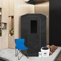 Détente à domicile Sauna d'intérieur Dôme 3.6L 1600W Portable Pliant Intelligent Télécommande Personnel SPA Sauna Vapeur Tente avec Tube