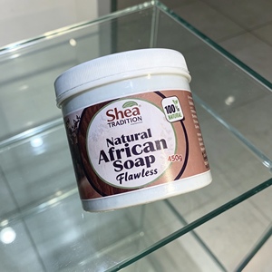 Shea Tradition Nigeria Made Handmade Organic African Black <b>Soap</b> for Face & Body Cleansing Brightening All Skin Types - Product Image 2