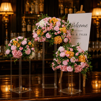 Boules de fleurs artificielles en soie rose, centres de table décoratifs modernes de haute qualité pour mariages et événements, personnalisables en gros