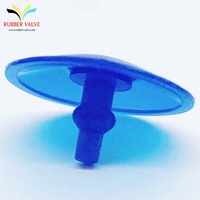 Valve parapluie pneumatique unidirectionnelle miniature en caoutchouc silicone de qualité médicale avec raccord Luer Lock, certifiée ISO9001, pression 10-25 bars