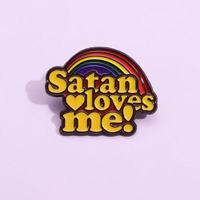 En gros, épingles en métal à motifs de dessins animés, épingles décoratives mignonnes avec des mots arc-en-ciel, broches décoratives pour chapeaux, sacs à dos et vêtements, badges de revers, épingles en émail personnalisées