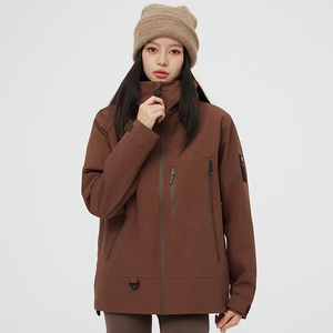 Chaqueta impermeable para exteriores para <span class=keywords><strong>mujer</strong></span> con forro polar serie de <span class=keywords><strong>montaña</strong></span> al aire libre chaqueta cortavientos impermeable chaqueta de lluvia para hombre - Product Image 5