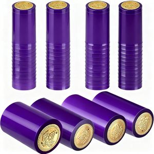 Tapas y Sellos Redondos <span class=keywords><strong>de</strong></span> PVC Termoencogibles Personalizables para Botellas <span class=keywords><strong>de</strong></span> Champán, Vino y Licores, Reutilizables con Tira Desprendible - Product Image 6