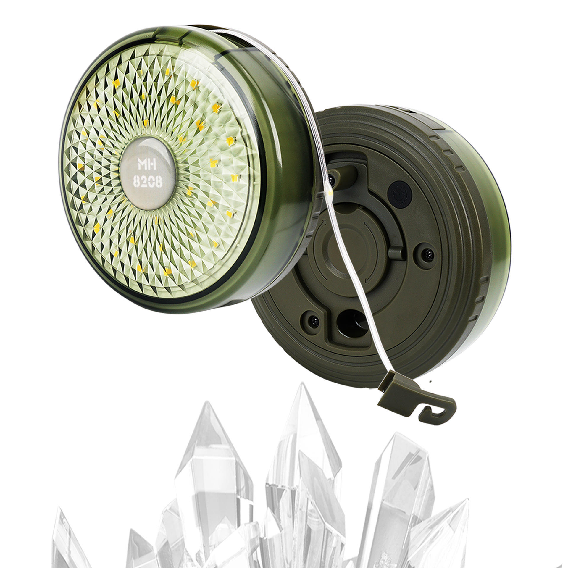 36LED USB Rechargeable Camping Lamp with Power Bank, Warm RGB