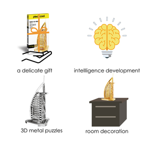 ชุด <span class=keywords><strong>Piececool</strong></span> HP001-G BURJ Al ARAB DIY โลหะจิ๊กซอว์อาคารสำหรับวัยรุ่นและผู้ใหญ่ - Product Image 5