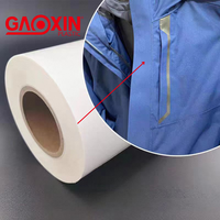 Ruban adhésif thermocollant élastique double face en vinyle, film adhésif thermocollant 0,1 mm d'épaisseur, 50 m/rouleau, basse température, sans couture, doux pour soutien-gorge et culotte