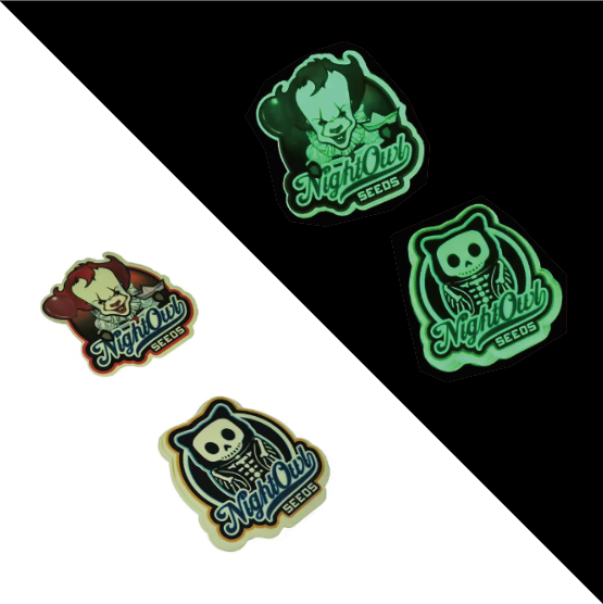 Personalized Pvc Self Adhesive Vinyl Die Cut Brand logo Glow in Dark Helmet Stickers