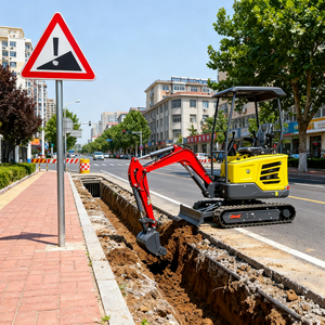Excavadora Compacta con Opción de Brazo Largo para Mayor Alcance y Profundidad de Excavación en Proyectos con Diseño de Tractor - Product Image 1