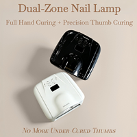 Nouvelle Lampe à Ongles Double Zone à Détection Infrarouge avec Minuteur LCD, Séchoir Intelligent pour Manucure, Lampes LED UV pour Tous les Gels et Vernis
