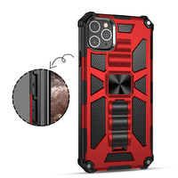 Avec support invisible TPU PC Hard Armor Shockproof Phone Case pour Iphone 16 Plus 15 6 7 8 SE2 12 Mini