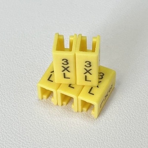 Clip marqueur de taille rectangulaire en plastique de couleur et de numéro personnalisé avec technique d'injection de tige - Product Image 5