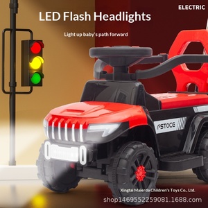 Yeni Elektrikli ATV Çocuklar İçin Dört Tekerlekli Scooby Ritable Şarj Edilebilir Plastik Araba İtici Saplı Bebek Arabası 6-12 Ay 6 - Product Image 1