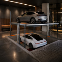 Élévateur de stationnement à double colonne pour deux véhicules, équipement de stationnement pour sous-sol, Parklift pour cours de villas privées