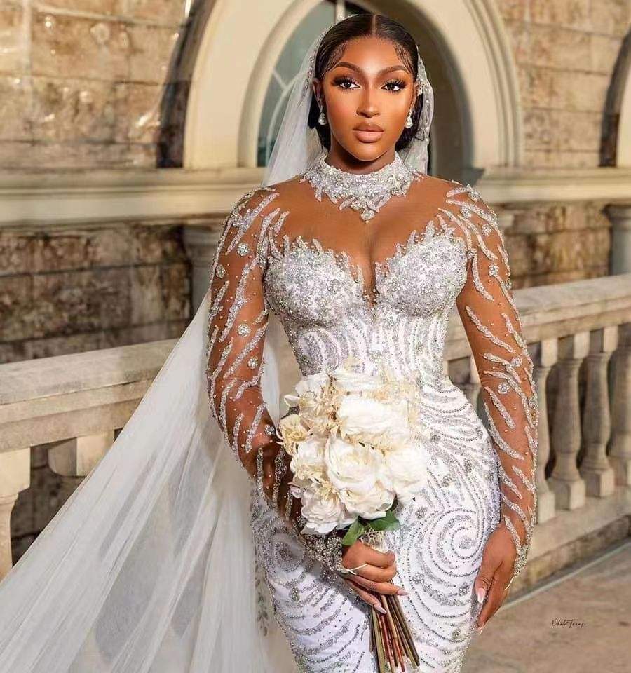 wedding dresses for women long tail