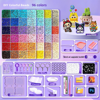 Kit de Perles Thermocollantes Amélioré avec Stylo, 24/120 Couleurs Vives, Bricolage Créatif, Jouet Éducatif pour Enfants, Art, Cadeau de Rentrée Scolaire, Vente en Gros, Plus de 2000 Perles Supplémentaires