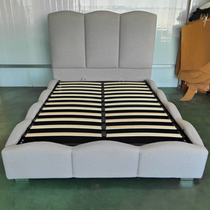 Роскошный, в Калифорнии, для хранения в отеле, современный бархатный подъемный газовый подъемный каркас для кровати с гидравлическим подъемом - Product Image 3