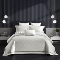 Drap de lit confort personnalisé Fournisseur le moins cher Ensemble de draps en coton égyptien pour hôtel 5 étoiles