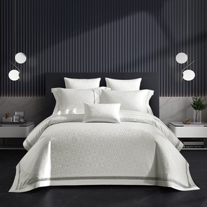 Drap de lit confort personnalisé Fournisseur le <span class=keywords><strong>moins</strong></span> cher Ensemble de draps en coton égyptien pour hôtel 5 étoiles - Product Image 6