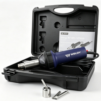 Pistolet de soudage à air chaud Weldy HT1600 HT1600D 1600W 1.6Kw 230V 120V avec affichage numérique, extrudeuse à superposition, léger et réglable pour PVC
