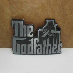 Vente en gros de boucles de ceinture vintage en alliage de zinc parrain lettre film boucle de ceinture western cowboy accessoires pour hommes - Product Image 5