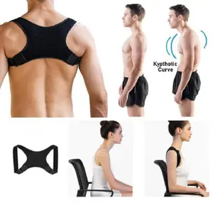 J806 free size Discreet Shoulder and Clavicle Support Brace posture corrector I Prevents Slouching Back postural corrector