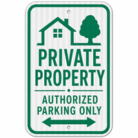 Panneaux de signalisation en aluminium pour propriétés privées, interdiction de stationnement, impression de logo personnalisée, pour communautés et rues