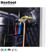 BesCool nouvelle unité de condensation refroidie par air de compresseur à défilement 6HP pour hôtels de restaurant de vente au détail avec composant de moteur central