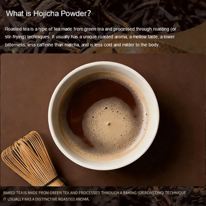 Xuhuang Supply - Thé vert torréfié pur saveur noisette pour café latte, poudre de thé <span class=keywords><strong>Hojicha</strong></span> - Product Image 2