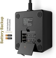Jam Alarm Digital Hospitality Power Hub dengan Stopkontak AC & Port USB-C, Stasiun Pengisian Daya Desktop untuk Hotel & Rumah