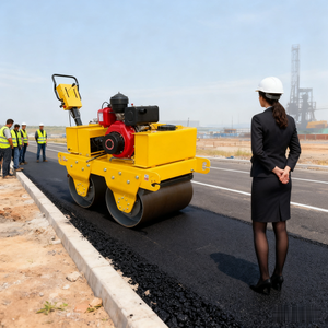 Nouveaux équipements et outils compacts Mini Vibro Roller Road Con Ruction - Product Image 5